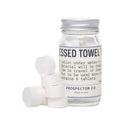 Compressed Towel Tablets produkt + forpackning