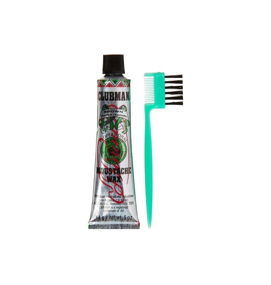 Clubman Pinaud Moustache Wax Brown 14g Shaver.se
