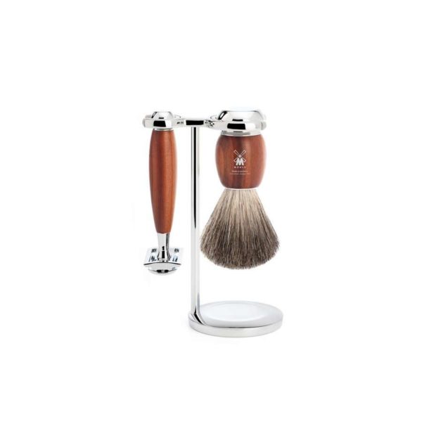 muhle-vivo-shaving-set-plum-wood-rakset