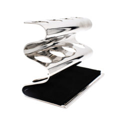 Rakstall till 4 rakhyvlar Delux Safety Razor Stand Chrome produkt vinkel