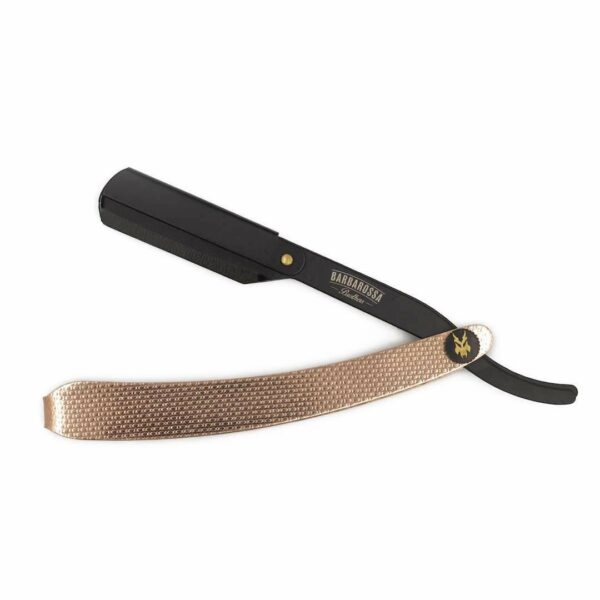 Cut Throat Razor - The Jolly Roger - 24k Rose Gold