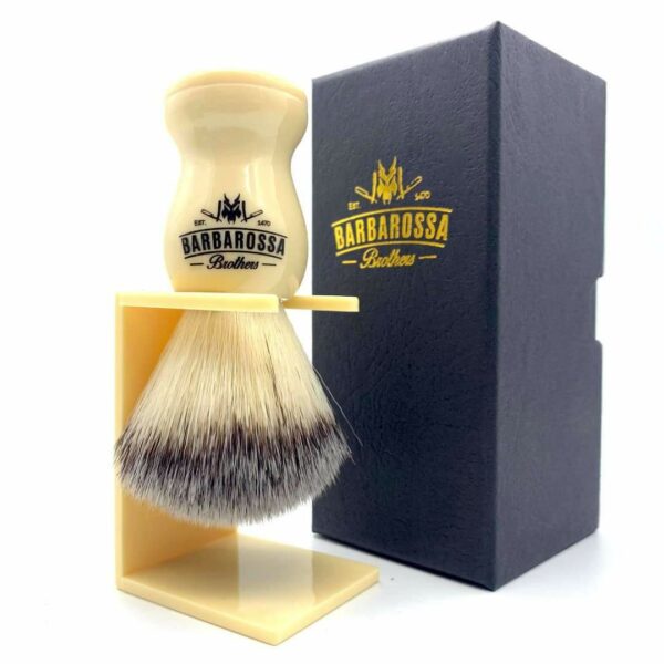 Premium Synthetic Silvertip Shaving Brush In Cream