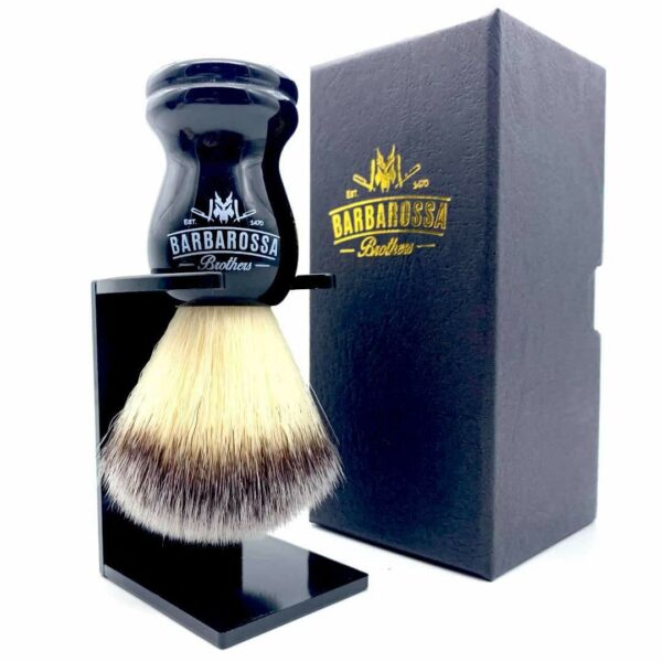 Premium Synthetic Silvertip Shaving Brush in Black