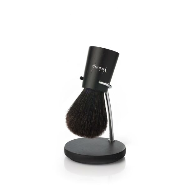 SMALL NÖRDIK SHAVING SET, BLACK BEECH, BLACK HORSE