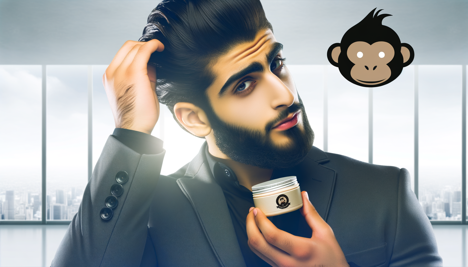 Beard Monkey Hair Clay Guide for Structured Style
